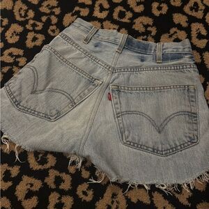 Levi's Light Blue Jean Shorts